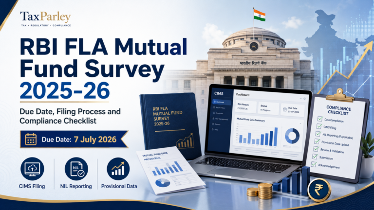 RBI FLA Mutual Fund Survey 2025-26: Due Date, Filing Process and Compliance Checklist